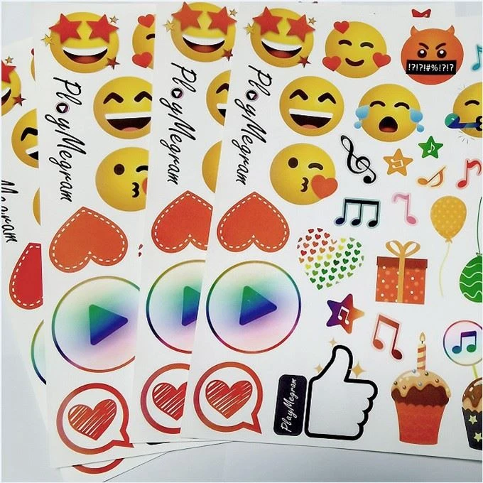 Waterproof Adhesive Cartoon Sticker Digital Print
